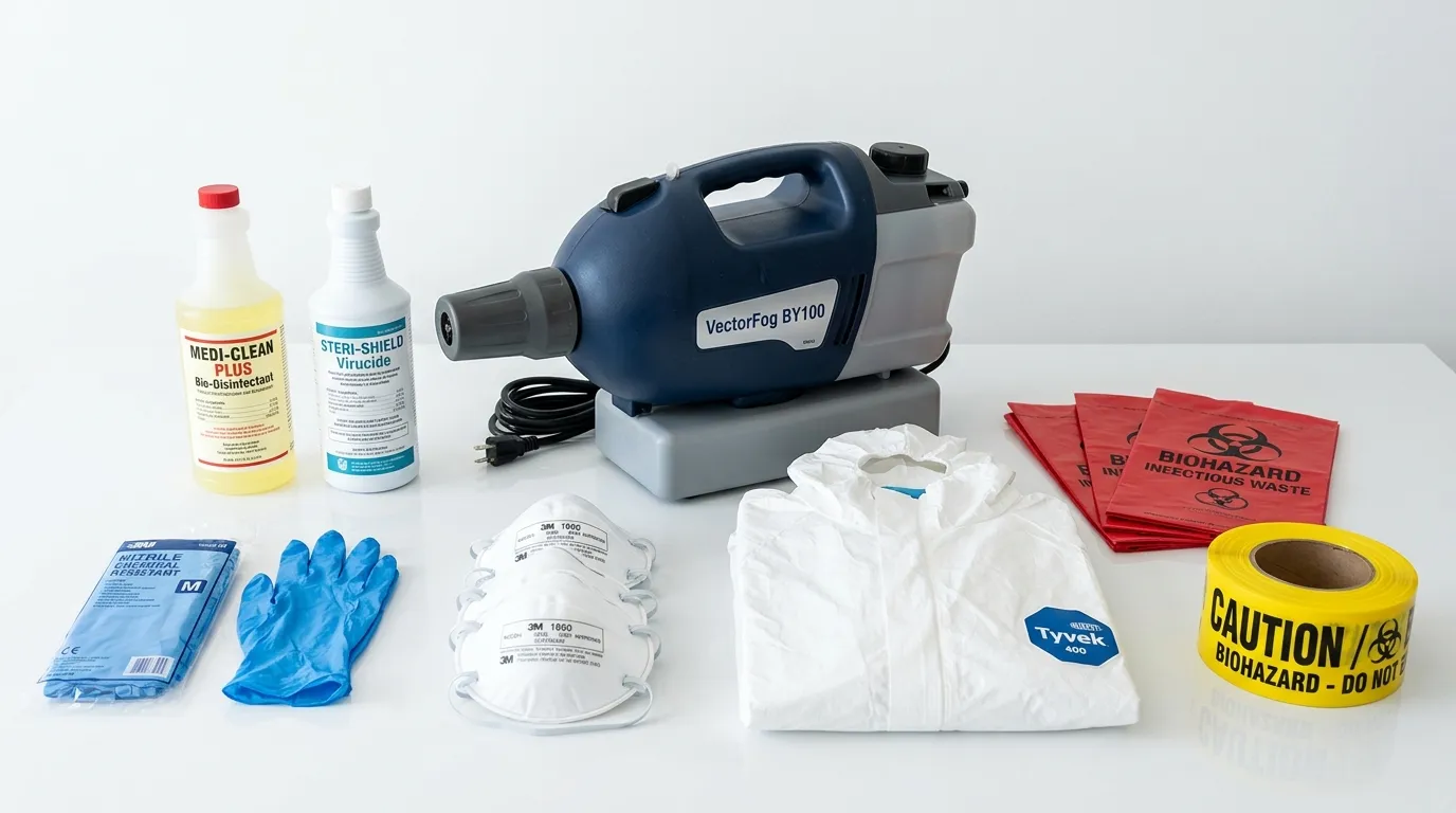 Professional biohazard remediation crew working in Meadow Woods